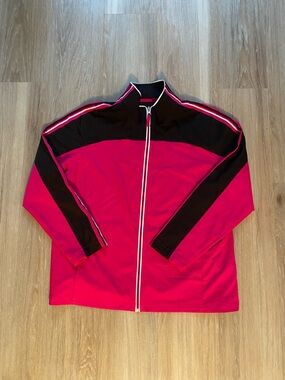 Made for Life Full-Zip Track Jacket in Hot Pink and Black